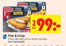 ICA Kvantum Findus Fish & Crisp erbjuda
