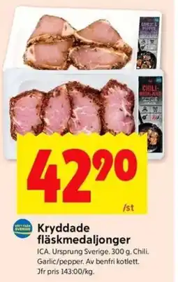 ICA Kvantum ICA Kryddade fläskmedaljonger erbjuda