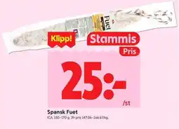 ICA Kvantum ICA Spansk Fuet erbjuda