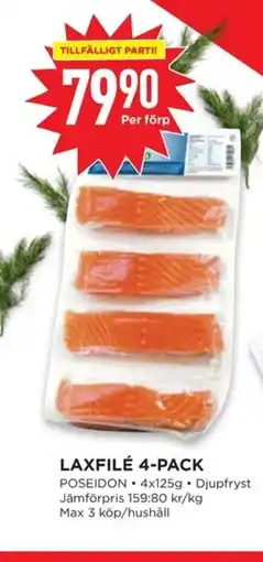 Willys Laxfilé 4-pack erbjuda