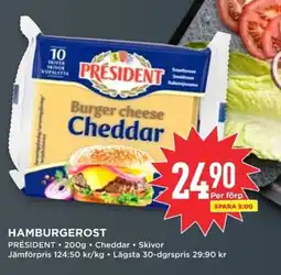 Willys PRÉSIDENT Hamburgerost erbjuda