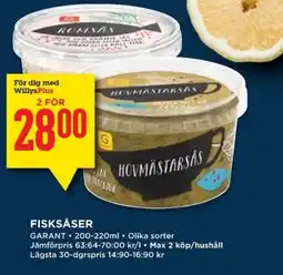 Willys GARANT Fisksåser erbjuda