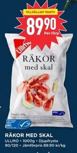 Willys ULLMO Räkor med skal erbjuda