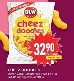 Willys OLW Cheez doodles erbjuda