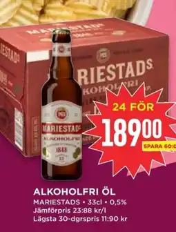 Willys MARIESTADS Alkoholfri öl erbjuda