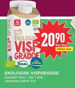 Willys GARANT Ekologisk vispgrädde erbjuda