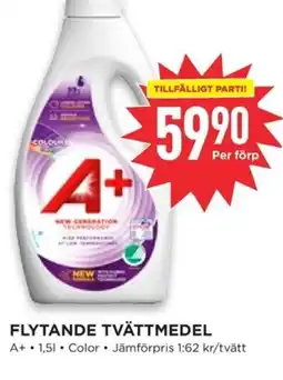 Willys A+ Flytande tvättmedel erbjuda