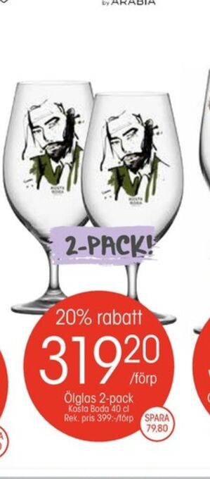 EKO Kosta Boda Glas erbjuda
