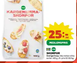 Coop Cоор Skorpor erbjuda