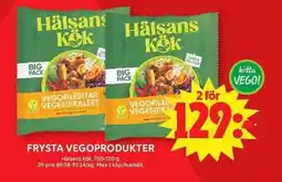ICA Maxi HÄLSANS KÖK Frysta vegoprodukter erbjuda