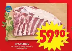 ICA Maxi Spareribs erbjuda