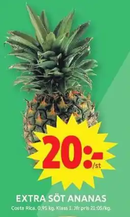 ICA Maxi Extra söt ananas erbjuda