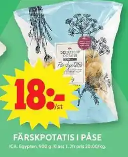 ICA Maxi ICA Färskpotatis i påse erbjuda