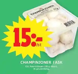 ICA Maxi ICA Champinjoner i ask erbjuda