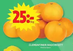 ICA Maxi Clementiner nadorcott erbjuda