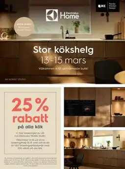 Electrolux Home 25% rabatt på alla kök erbjuda