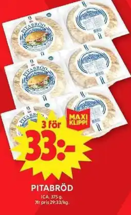 ICA Maxi ICA Pitabröd erbjuda