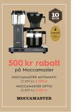 Electrolux Home MOCCAMASTER OPTIO erbjuda