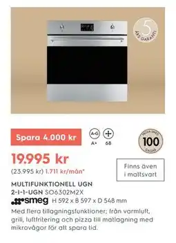 Electrolux Home MULTIFUNKTIONELL UGN 2-I-1-UGN erbjuda