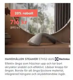 Electrolux Home HANDHÅLLEN STEAMER erbjuda