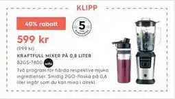 Electrolux Home KRAFTFULL MIXER PÅ 0,8 LITER. B2GS-T800 erbjuda