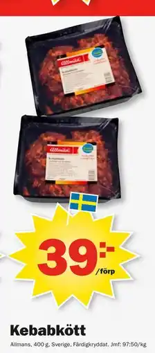 Pekås Kebabkött erbjuda