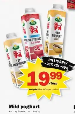 Pekås Mild yoghurt, Medlemspris erbjuda