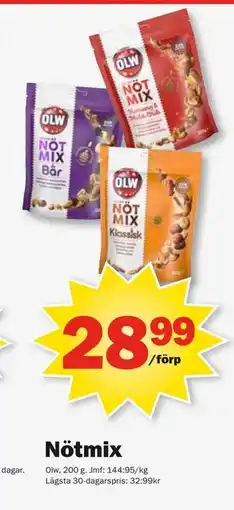 Pekås Nötmix erbjuda