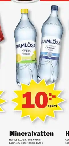 Pekås Mineralvatten erbjuda