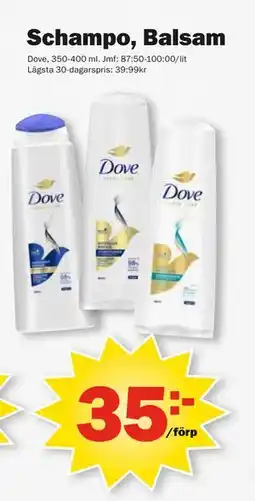 Pekås Schampo, Balsam erbjuda