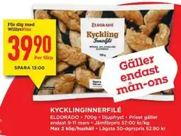 Willys KYCKLINGINNERFILÉ, Medlemspris erbjuda
