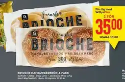 Willys BRIOCHE HAMBURGERBRÖD 4-PACK, Medlemspris erbjuda