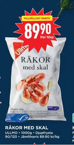Willys RÄKOR MED SKAL erbjuda