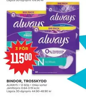 Willys BINDOR, TROSSKYDD erbjuda