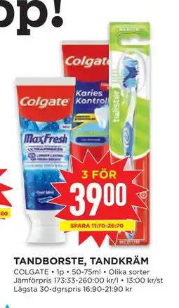 Willys TANDBORSTE, TANDKRÄM erbjuda