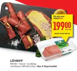 Willys Hemma LÖVBIFF, Medlemspris erbjuda