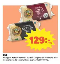 Coop Daglivs Ost erbjuda