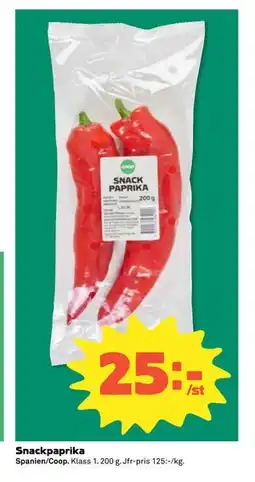 Coop Daglivs Snackpaprika erbjuda