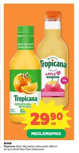 Coop Daglivs Juice, Medlemspris erbjuda