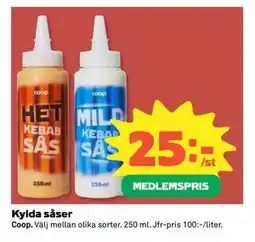 Coop Daglivs Kylda såser, Medlemspris erbjuda