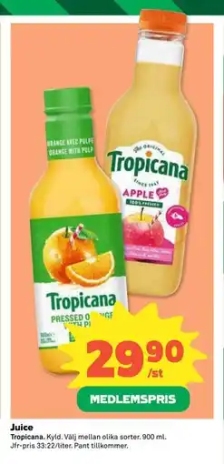 Coop Daglivs Juice, Medlemspris erbjuda