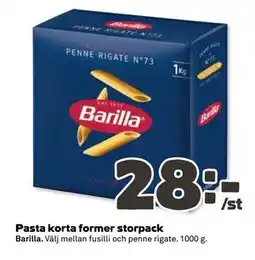 Coop Daglivs Pasta korta former storpack erbjuda