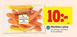 ICA Kvantum Morötter i påse erbjuda