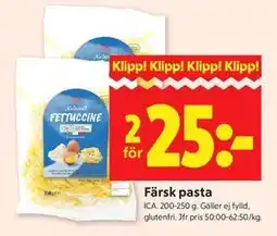 ICA Kvantum Färsk pasta erbjuda