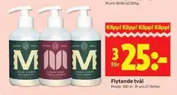 ICA Kvantum Flytande tvål Mirelle erbjuda