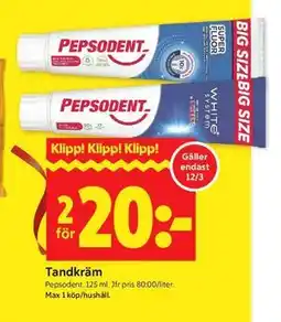 ICA Kvantum Tandkräm erbjuda