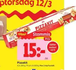 ICA Kvantum Pizzakit, Medlemspris erbjuda