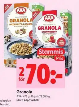 ICA Kvantum Granola, Medlemspris erbjuda