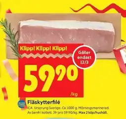 ICA Kvantum Fläskytterfilé erbjuda