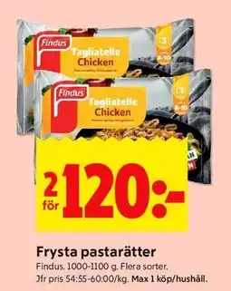 ICA Kvantum Frysta pastarätter erbjuda